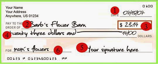 How to write out a check properly